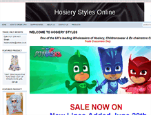 Tablet Screenshot of hosierystyles.co.uk